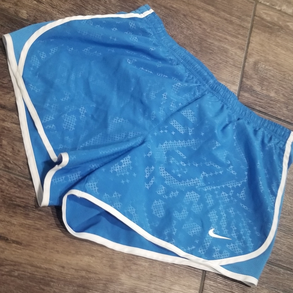 Blue nike athletic shorts